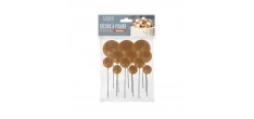 Gouden Bal Taartdecoratie 12 stuks