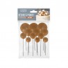 Voir la slide Décoration pour Bûche/Gâteau Boules Dorées 12 Pcs 