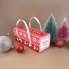 Zie dia Rode en Witte Kerststam met Handgrepen 30x11x11 cm