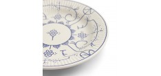 Copenhague Keramisch Bord Glanzend Emaille Crème Wit en Blauw 21cm