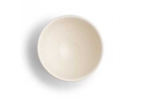 Copenhague Bol sur Pied Céramique Email Brillant Blanc Crème et Bleu 1
