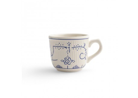 Copenhague Tasse Céramique Email Brillant Blanc Crème Bleu avec Anse 1