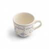 Voir la slide Copenhague Tasse Céramique Email Brillant Blanc Crème Bleu avec Anse 1
