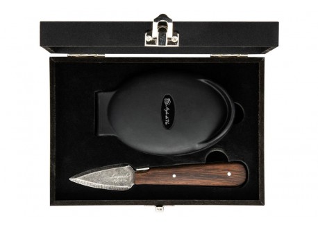 Luxury Line Coffret Couteau à Huître Bois Wengé + Protège Main Silicon