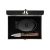 Zie dia Luxury Line Wengehouten Oestermesset + Siliconen Handbeschermer