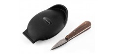 Luxury Line Coffret Couteau à Huître Bois Wengé + Protège Main Silicon