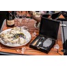 Zie dia Luxury Line Oester Kaviaar en Champagneproefdoos 5 Stuks