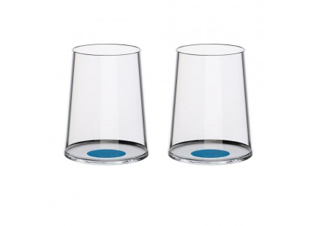 Splitglass Blauw Magnetische Witte Wijnbeker/Glas (Zonder Steel) 2 stu