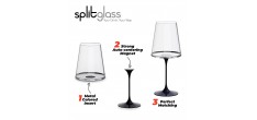 Splitglass Bleu Gobelet/Verre à Vin Blanc Aimanté Modulable (Sans Pied