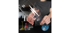 Splitglass Bleu Gobelet/Verre à Vin Blanc Aimanté Modulable (Sans Pied