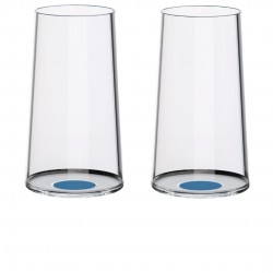 Splitglass Blauw Magnetische Champagnefluit/Glas (Zonder Steel) 2 stuk