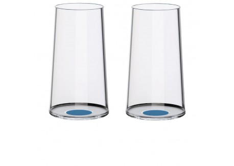 Splitglass Bleu Gobelet/Flute à Champagne Aimanté Modulable (Sans Pied