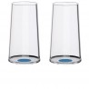 Zie dia Splitglass Blauw Magnetische Champagnefluit/Glas (Zonder Steel) 2 stuk