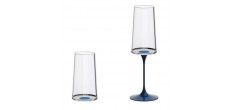 Splitglass Bleu Gobelet/Flute à Champagne Aimanté Modulable (Sans Pied