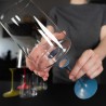 Zie dia Splitglass Blauw Magnetische Champagnefluit/Glas (Zonder Steel) 2 stuk
