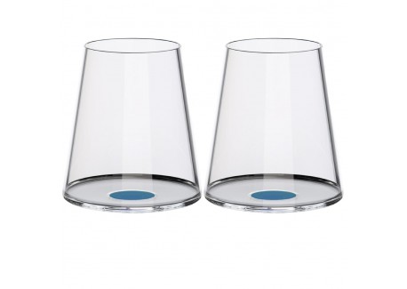 Splitglass Bleu Gobelet/Verre à Vin Rouge Aimanté Modulable (Sans Pied