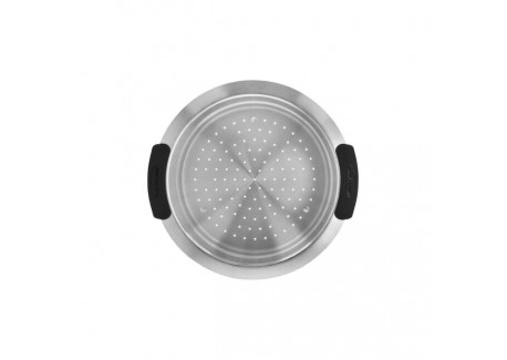 Specialties 5 Stapelbare Stoommand van RVS 20 cm met Afneembare Handgr