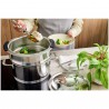 Zie dia Specialties 5 Stapelbare Stoommand van RVS 20 cm met Afneembare Handgr
