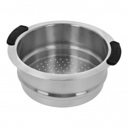 Specialties 5 Stapelbare Stoommand van RVS 24 cm met Afneembare Handgr