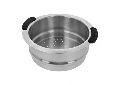 Specialties 5 Stapelbare Stoommand van RVS 24 cm met Afneembare Handgr