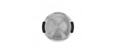 Specialties 5 Stapelbare Stoommand van RVS 24 cm met Afneembare Handgr