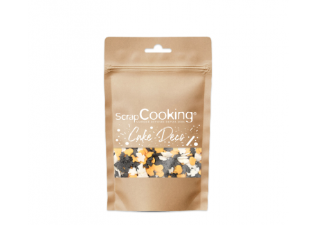 Décors Sucrés Halloween Noir Blanc Orange 50 g
