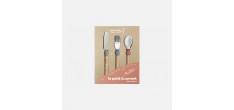 Le Petit Gourmet Kinderbestekset met Clips Koraal Groen en Blauw 3-del