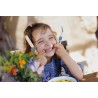 Zie dia Le Petit Gourmet Kinderbestekset met Clips Koraal Groen en Blauw 3-del