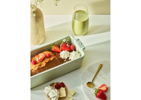 Appolia Rechthoekige Keramische Ovenschaal /Taartvorm 31 cm Mat salieg