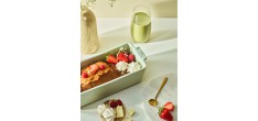 Appolia Rechthoekige Keramische Ovenschaal /Taartvorm 31 cm Mat salieg