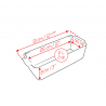 Zie dia Appolia Rechthoekige Keramische Ovenschaal /Taartvorm 31 cm Mat salieg