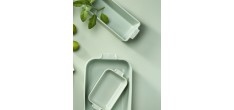 Appolia Plat à Four/Moule Cake Céramique Rectangulaire 31 cm Vert Mat