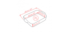 Appolia Rechthoekige Ovenschaal 25x17 cm Mat Saliegroen