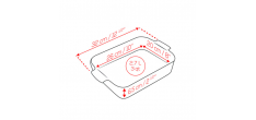 Appolia Rechthoekige Ovenschaal 32x22 cm Mat Saliegroen