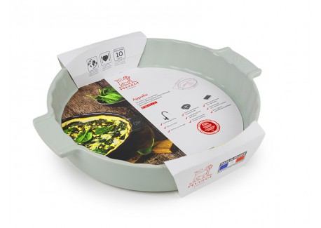 Appolia Tourtière Céramique 28 x 4 ,5 cm Vert Mat Sauge 