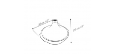 Atlas Tajine 30 cm Vert Mat Sauge et Noir 