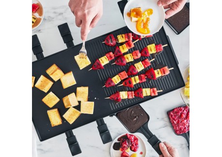 Bistro Gourmet Appareil à Raclette 3-en-1 sans PFAS (8 pers) 