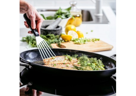 Copenhagen Poêle à Poisson Ovale Anti-adhésive Céramique 40 cm 