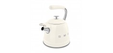 Bouilloire à Sifflet Emaillée 2,3 L Blanc Crème WKF01CR 