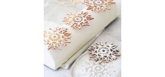 Tapis en Silicone Tuile Flocons de Neige Noël 