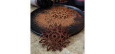 Tapis en Silicone Tuile Flocons de Neige Noël 