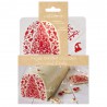 Zie dia Chocoladetransfermal Chablon Bûche en Rode Kerstdecoraties