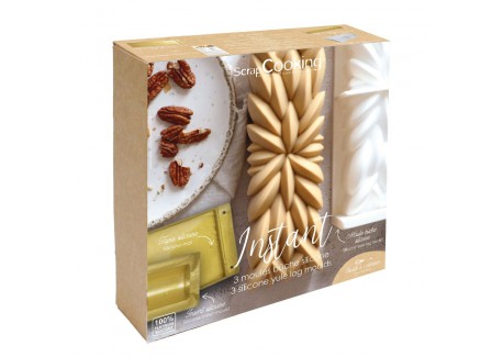 Kit Moule Gâteau Instant Moule Insert et Tapis Génoise Silicone+Recett
