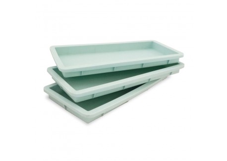 Moule Layer Cake et Génoise Silicone Rectangulaire 25x10 cm 3 pcs 