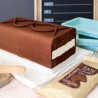 Zie dia Rechthoekige Siliconen Laagcake en Biscuitvorm 25x10 cm 3 stuks