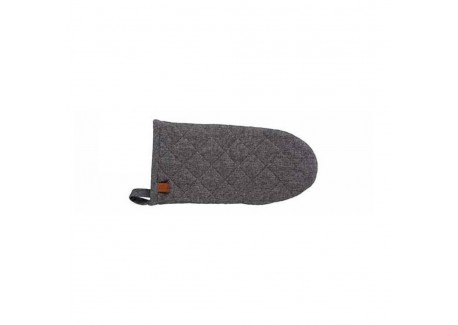 Stoff Ovenwanten Katoen Chambray Antraciet