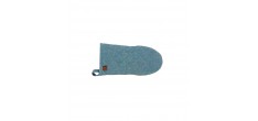 Stoff Gant à Four Coton Chambray Chiné Bleu 