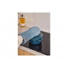 Zie dia Stoff Ovenwanten Katoen Chambray Blauw