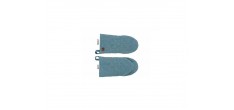 Stoff Ovenwanten Katoen Chambray Blauw