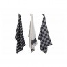Voir la slide Stoff Set 3 Torchons Coton Chambray Anthracite 50x70 cm 